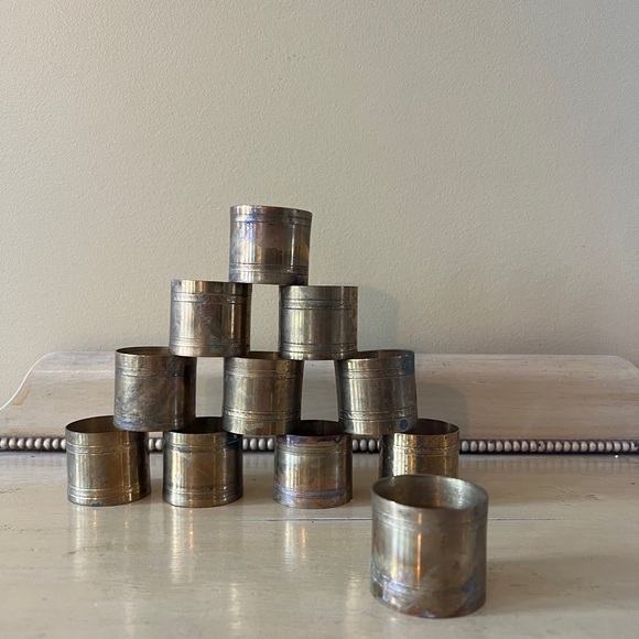Other - Vintage Brass Napkin Holders